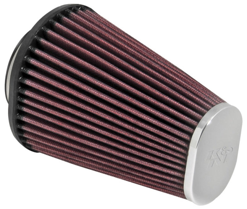 K&amp;N Universal Clamp-On Air Filter 2-7/16in Flange 4-1/2x3-3/4in Base 3x2in Top 6in Height