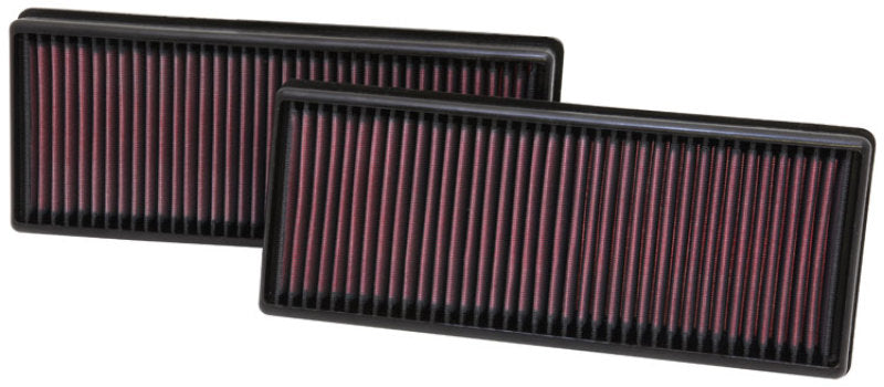 K&amp;N Replacement Air Filter 12.563in O/S Length x 5.25in O/S Width x 1.625in H (Inc 2 Filters)