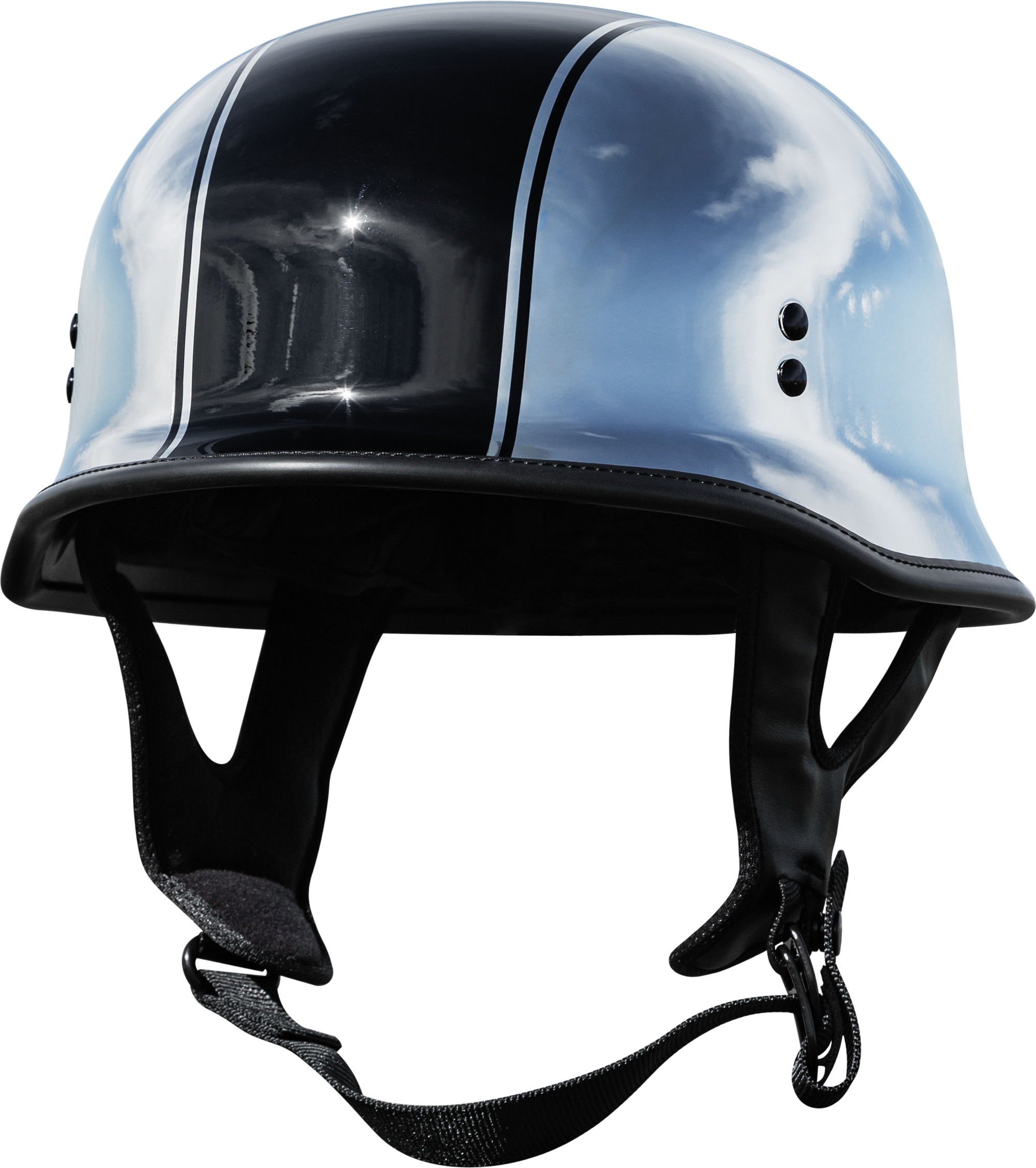 9mm German Beanie Helmet Chrome Md