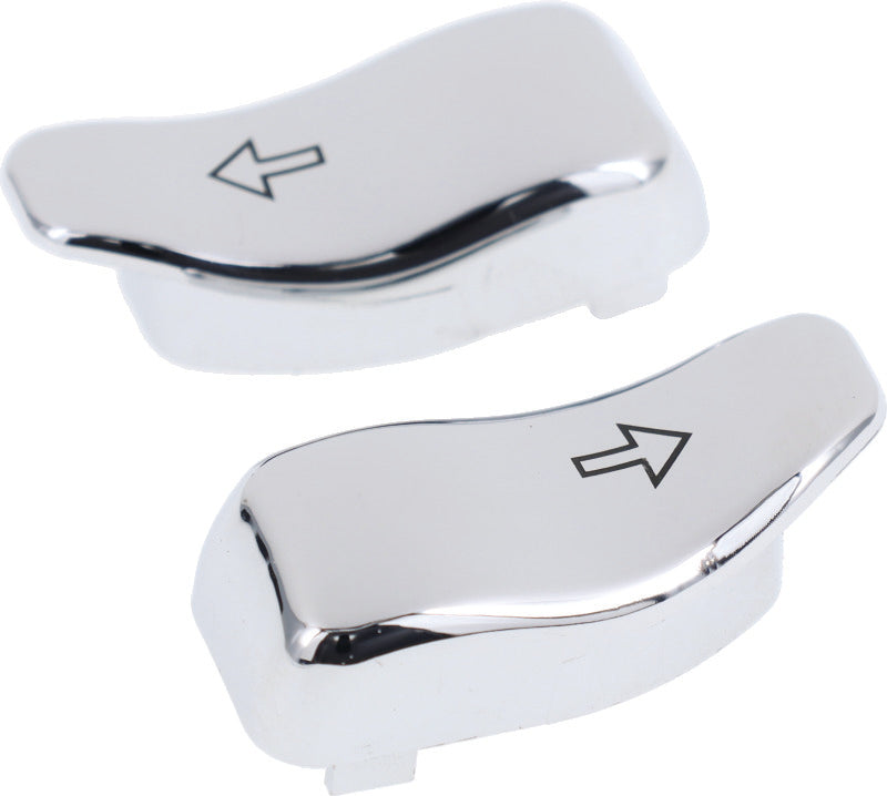 Bikers Choice 14-Up FLHR FLTR Chrome Turn Signal Switch Extensions Pr