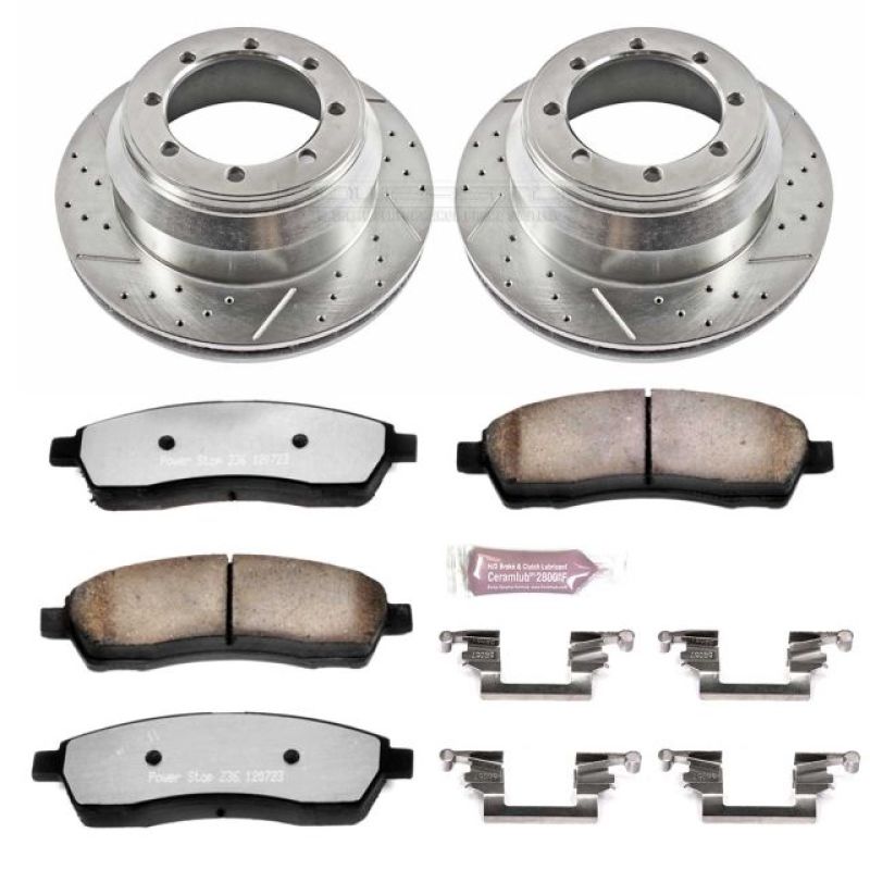 Power Stop 99-04 Ford F-350 Super Duty Rear Z36 Truck &amp; Tow Brake Kit