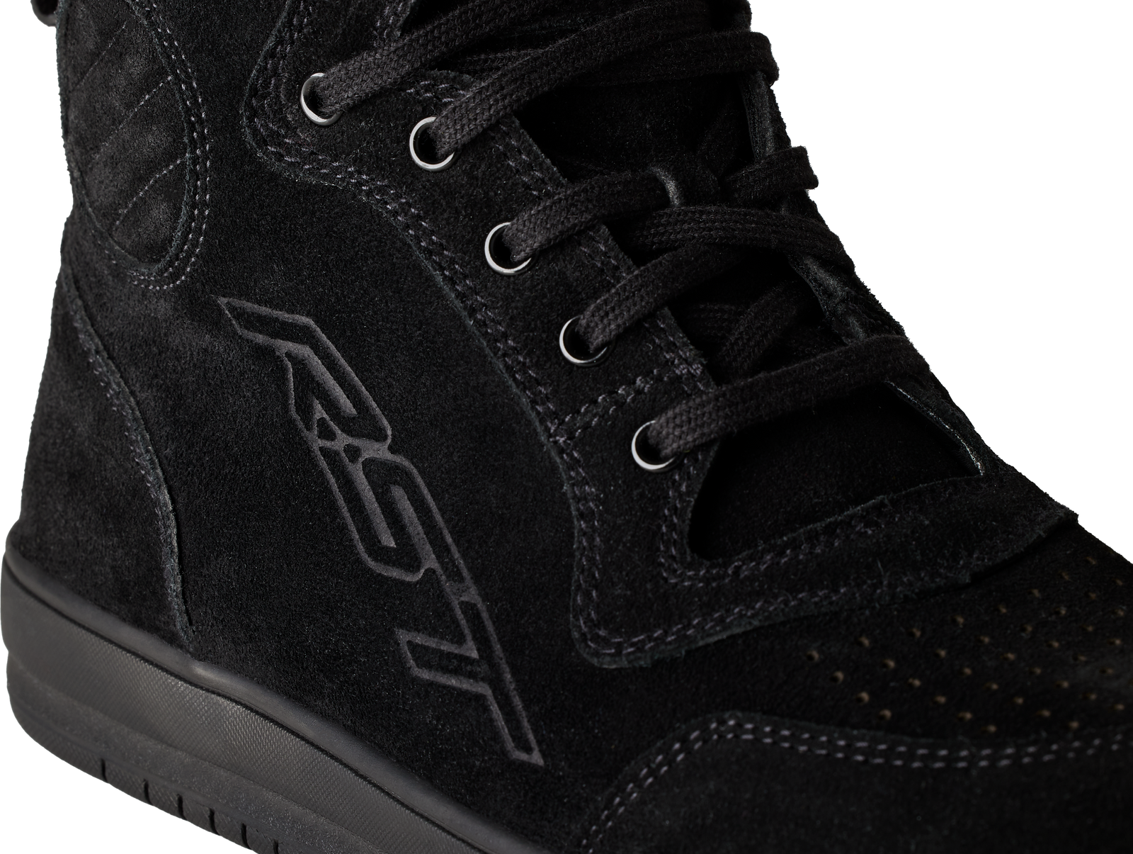 Hitop Moto Sneaker Ce Boot Black Suede  Sz 11