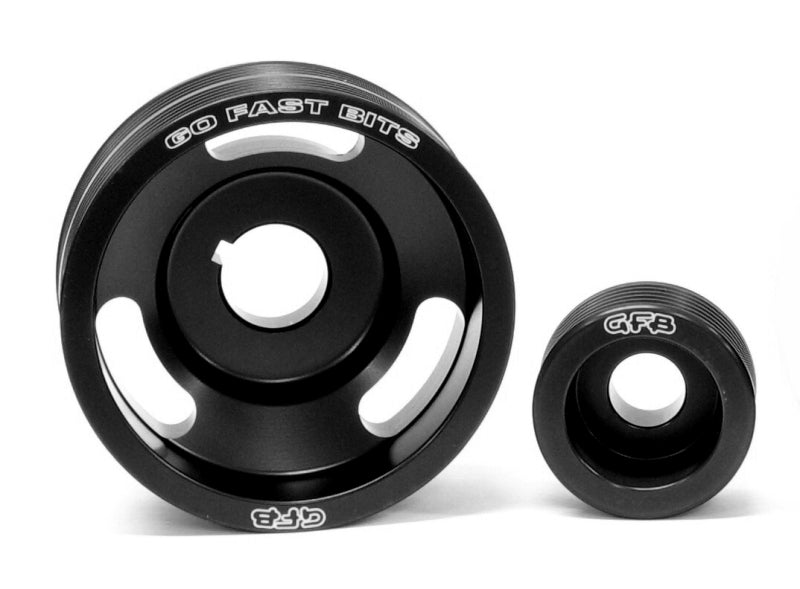 GFB 02-10 WRX/STI 2 Piece Under-Drive Pulley Kit w/ Belts (Crank &amp; Alternator)