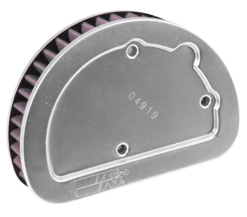 K&amp;N Replacement Unique Air Filter 6.625in L x 4.75in W x 1.625in H with 1 Flange for Harley Davidson