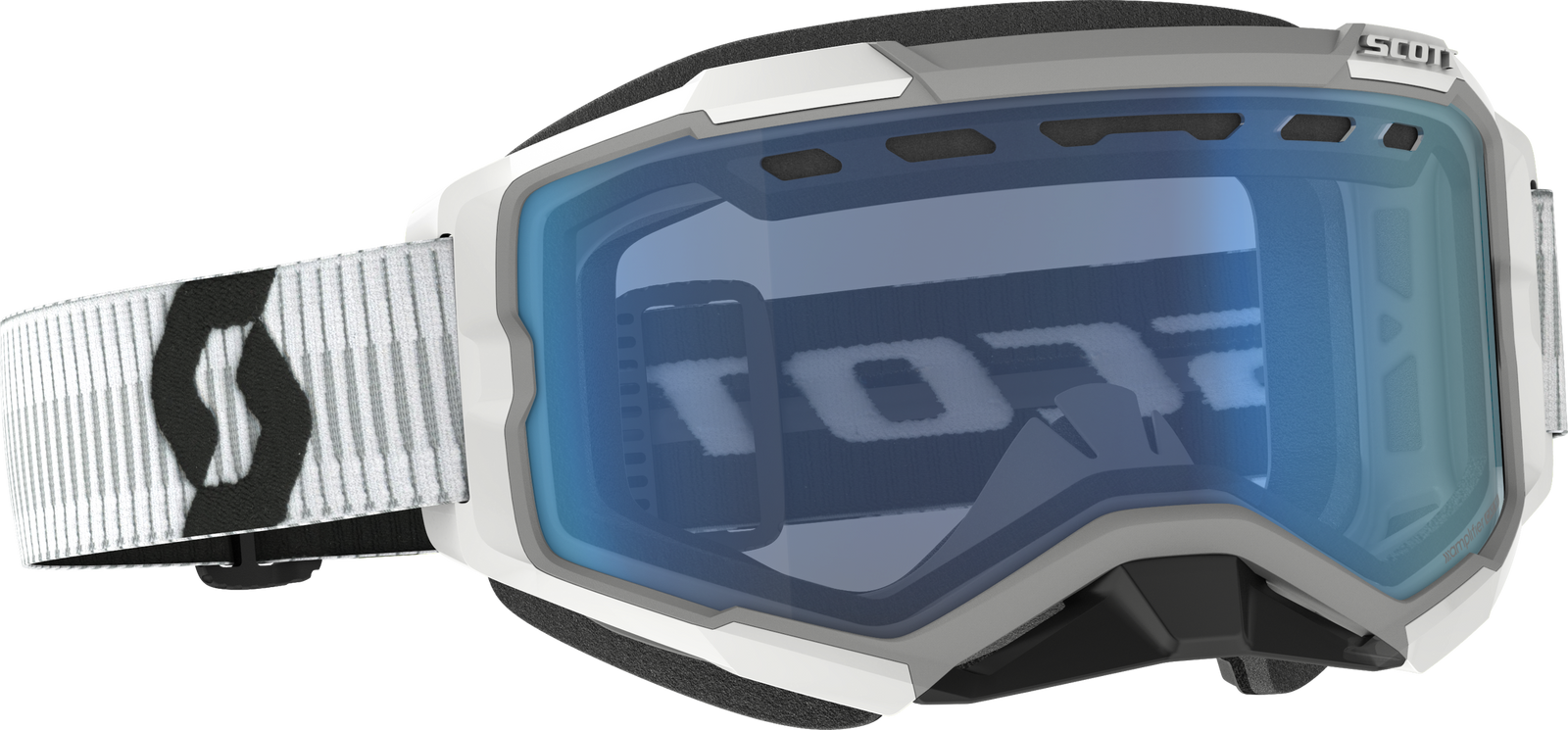 Fury Goggle Snow Cross White W/Blue