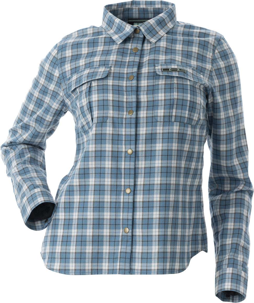 Plaid Button Down Steel Blue Plaid 2x