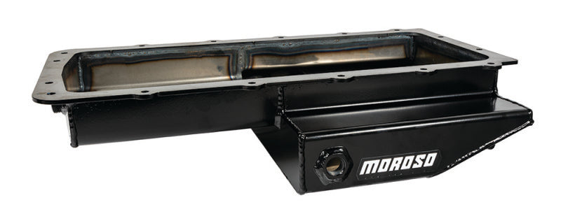 Moroso Ford 5.0 Coyote/Cobra (w/Rear Sump) Road Race Baffled Wet Sump 9.5qt 4.5in Steel Oil Pan