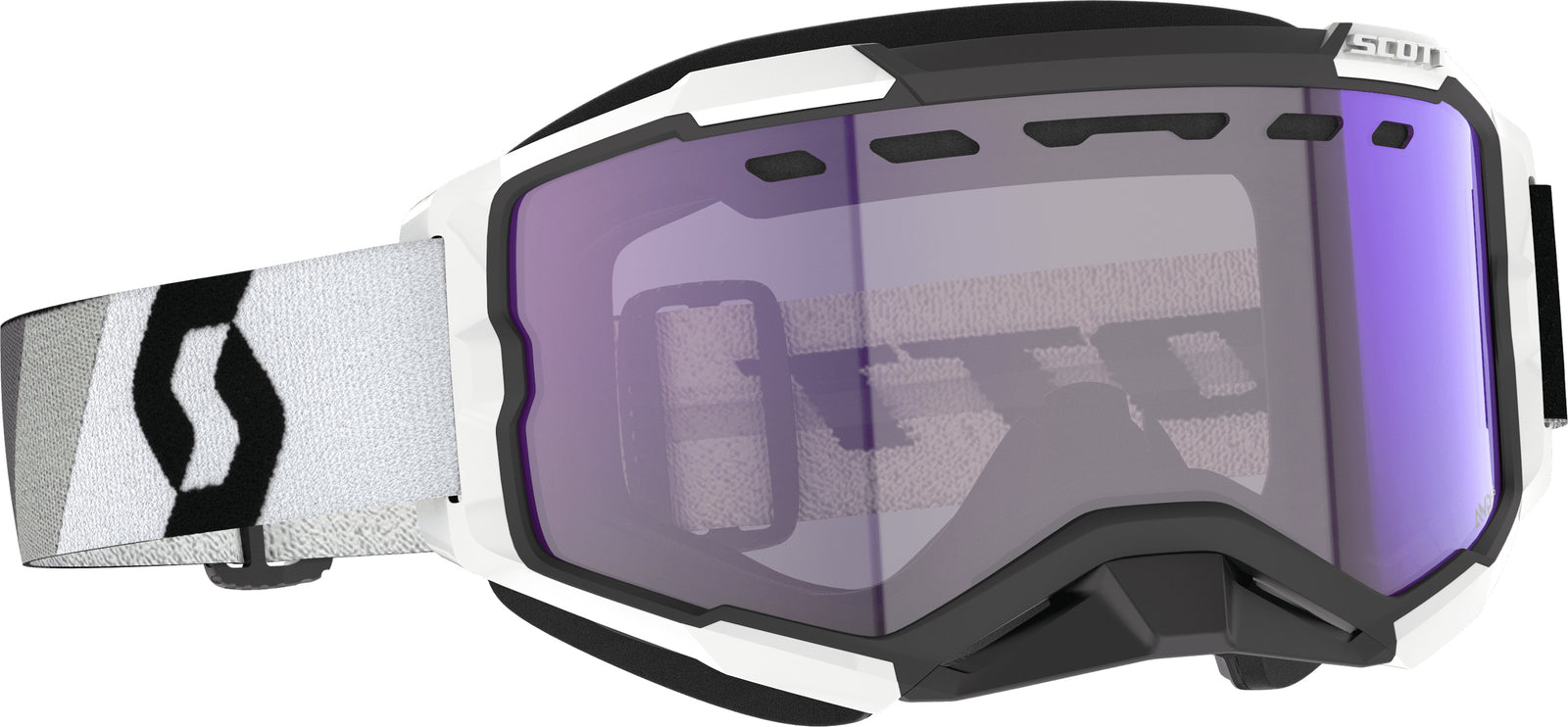 Fury Snowcross Ls Goggle Prem Blk/Wht Blue Chrome
