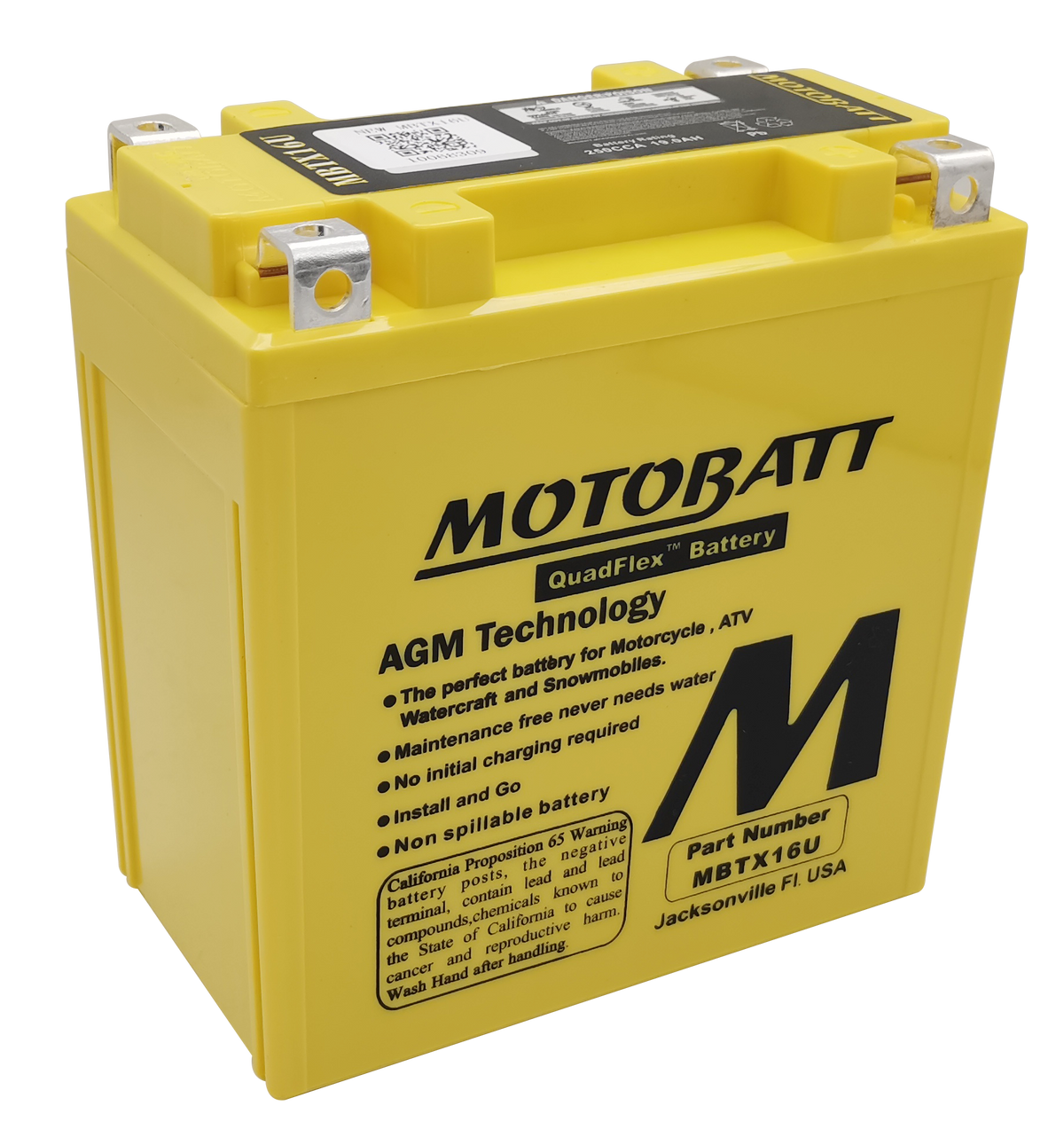 Battery Mbtx16u Sealed Factory Activated