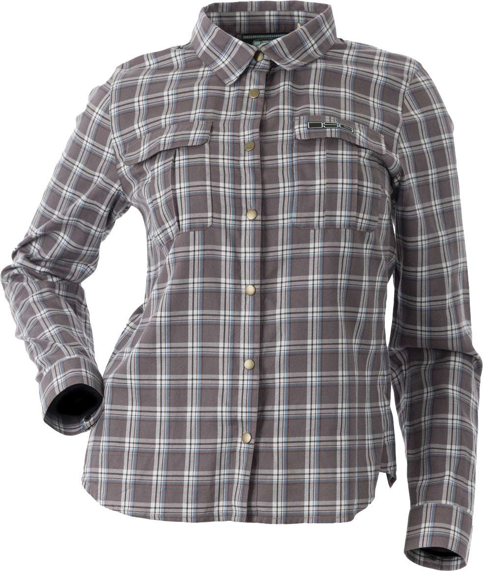 Plaid Button Down Smoky Mauve Plaid Xl