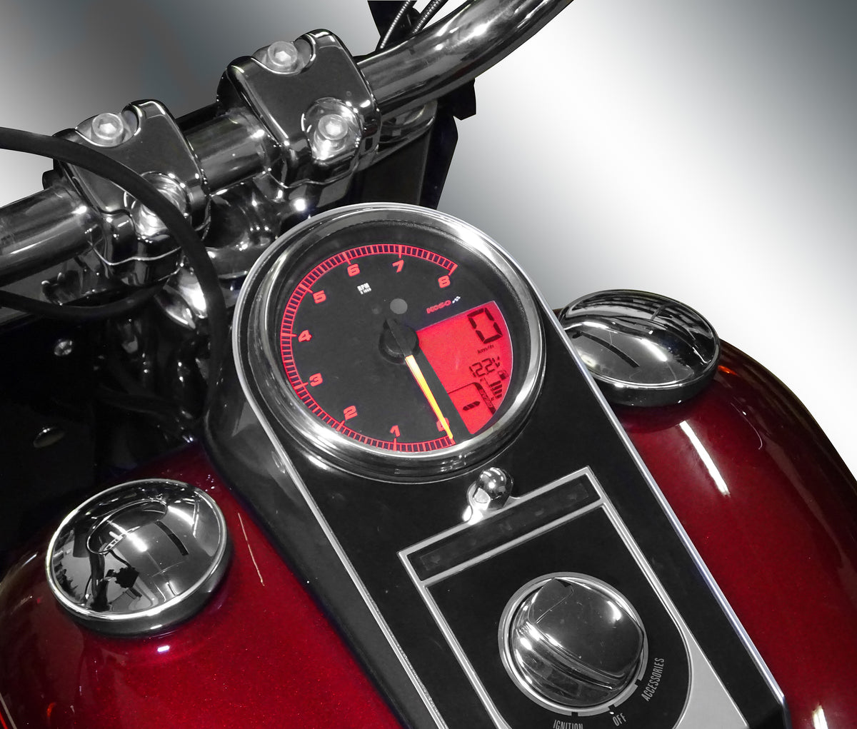 Koso Hd 05 4.5" Gauge Chrome Bezel, Pre Canbus