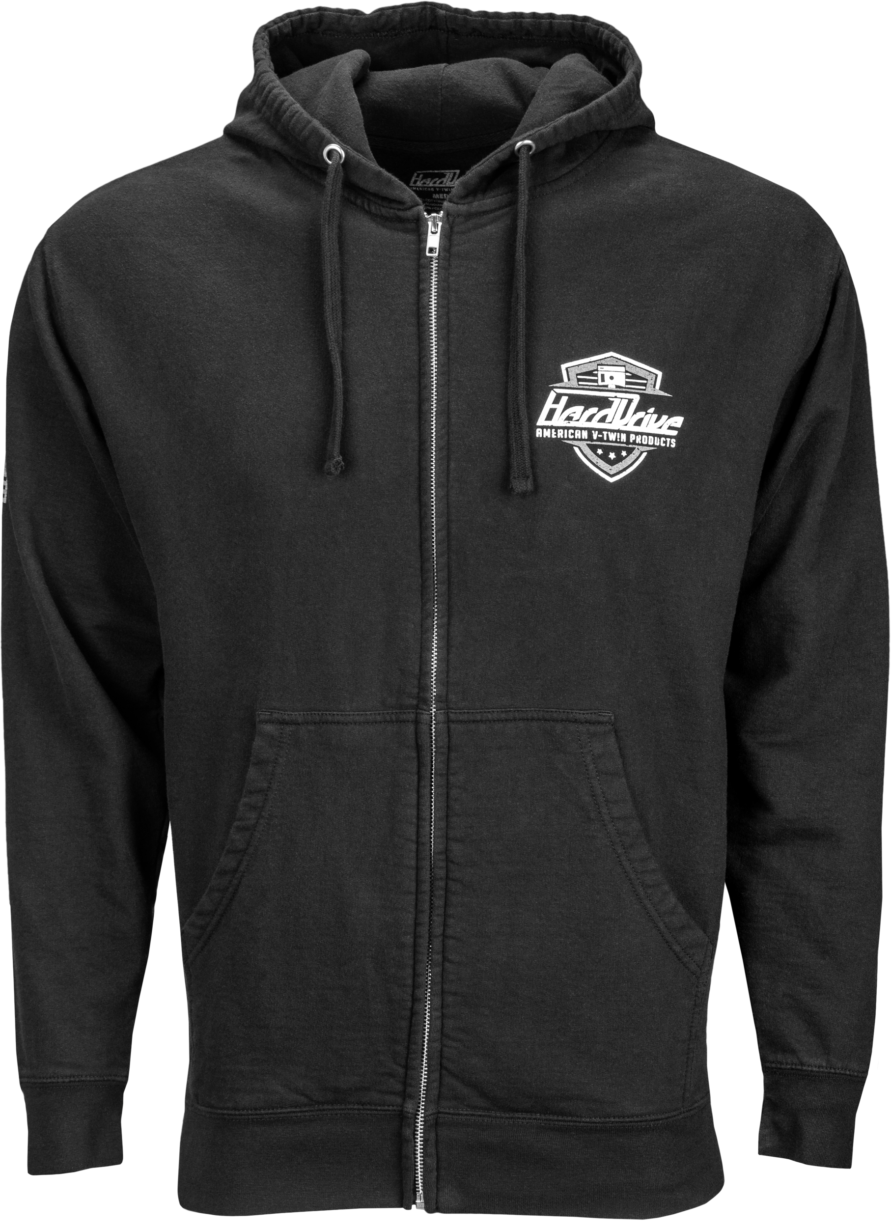 Harddrive Shield Hoodie Black/White 2x