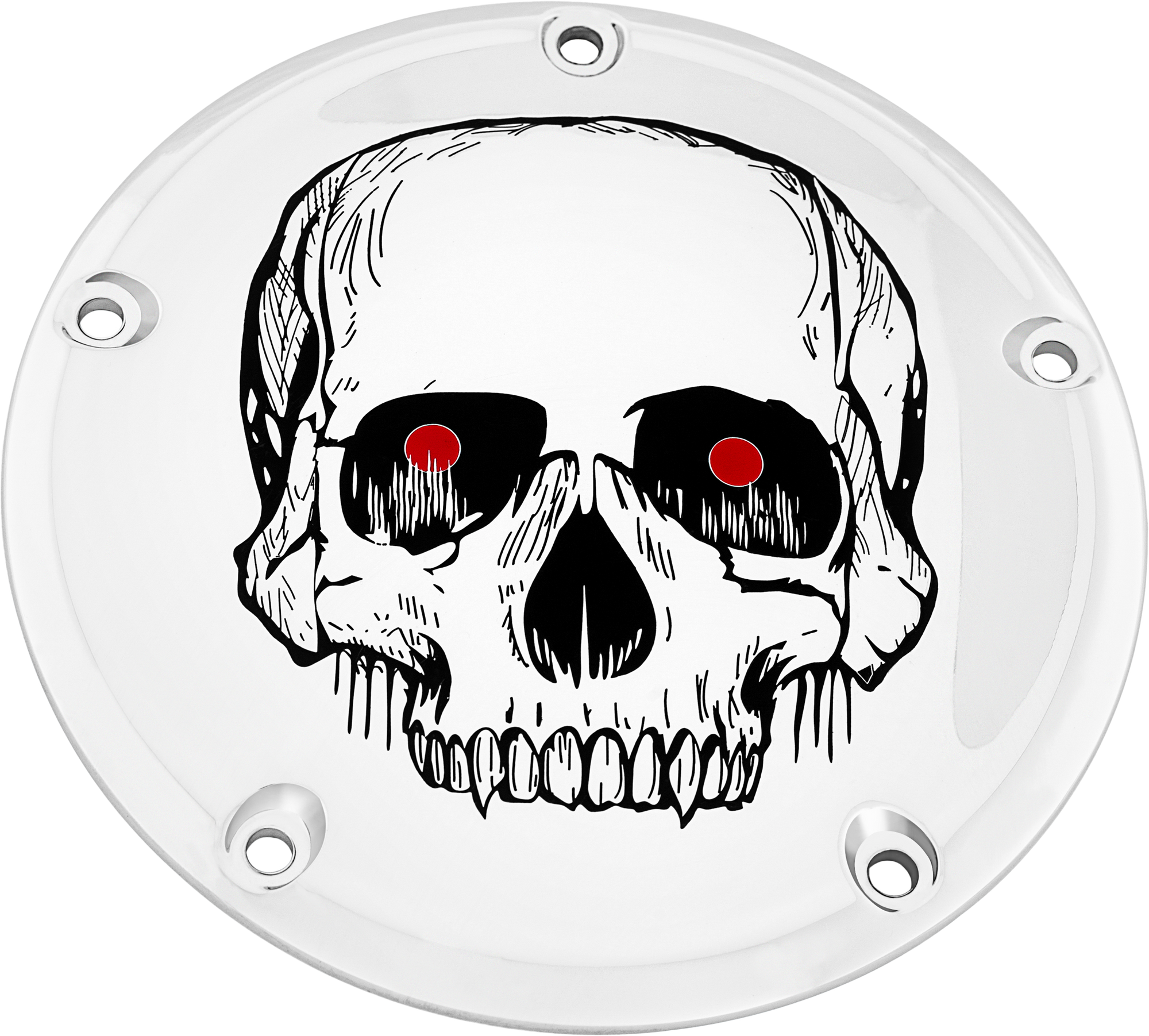 7   Tc Derby Cover Skull Chrome