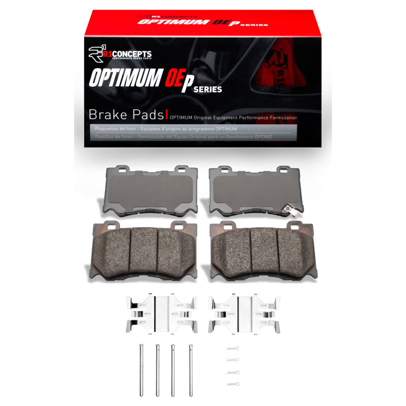 R1 2008-2025 Infiniti FX50 Front R1 Optimum OE Pads &amp; Hardware Kit