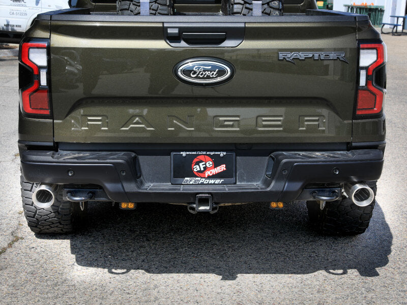 aFe 24-25 Ford Ranger Raptor Vulcan Series 3in 304 SS Cat-Back Exhaust w/ Polished Tips