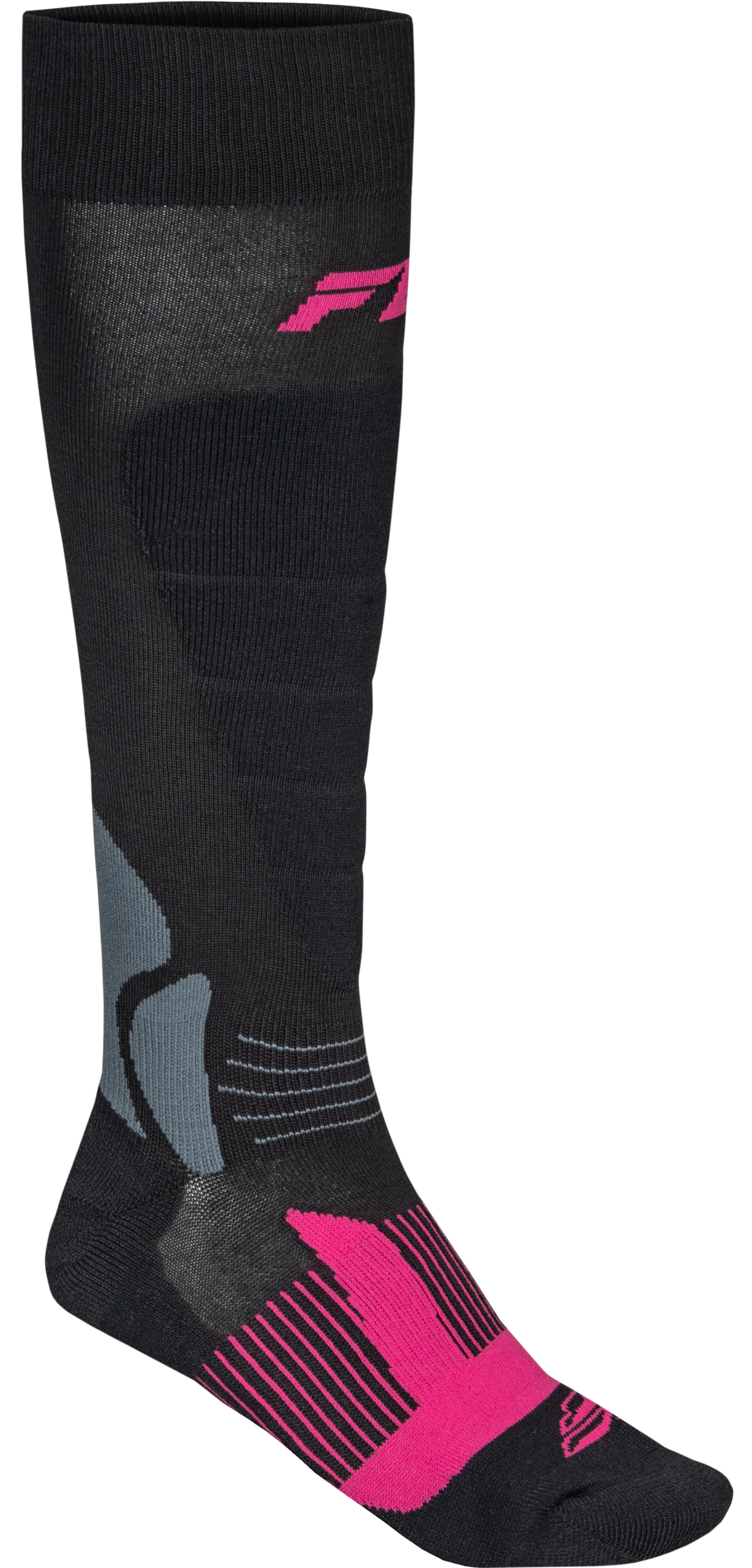 Snow Heavyweight Wool Sock Black/Pink Sm/Md