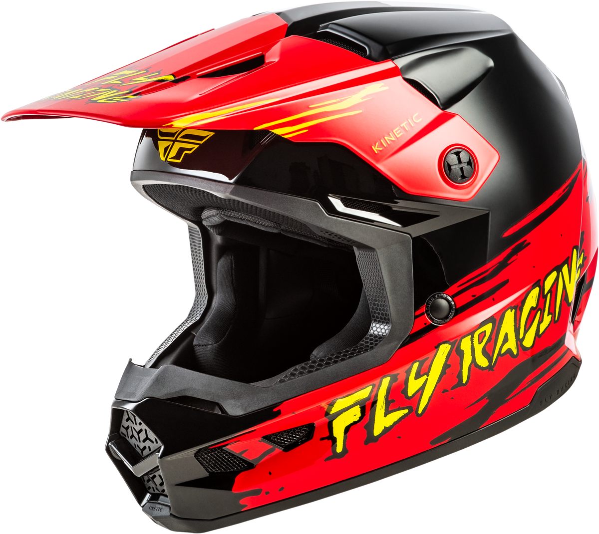 Youth Kinetic Surge Helmet Black/Red/Yellow Ym