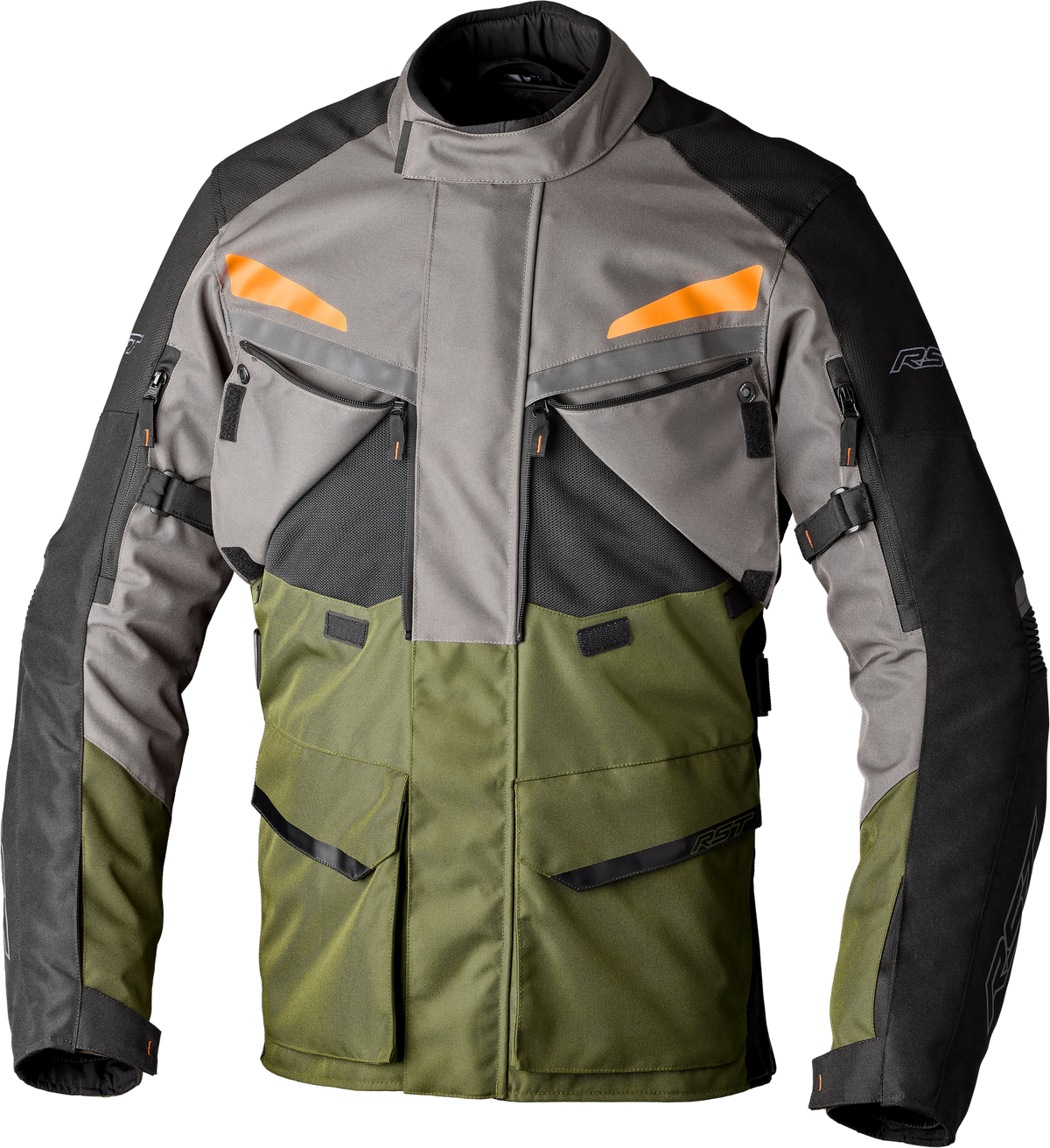 Maverick Evo Ce Jacket Khaki/Grey/Orange Textile Sm