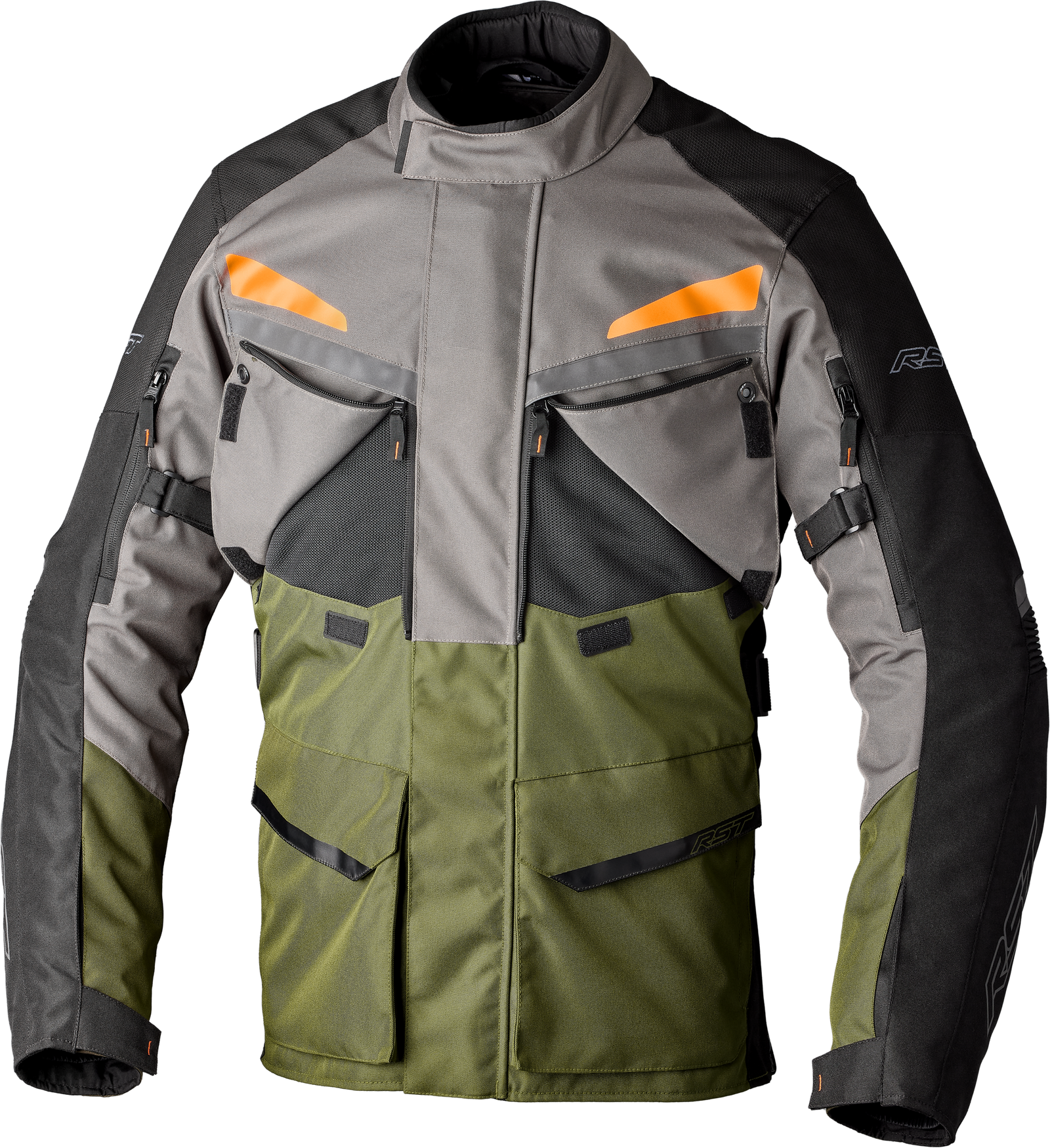 Maverick Evo Ce Jacket Khaki/Grey/Orange Textile Sm