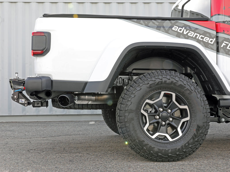 aFe 2021+ Jeep Gladiator V6-3.0L (td) Vulcan Series 3in 304 SS DPF-Back Exhaust System - Black Tip