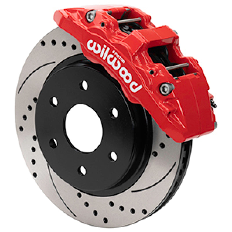 Wilwood 2021 Ford F-150 Raptor Aero6-DM Front Brake Kit - D&amp;S - Red