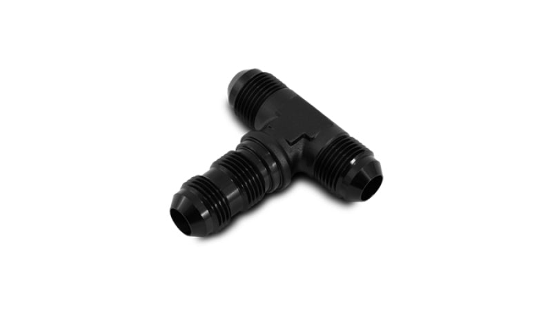 Vibrant -10AN Bulkhead Adapter Tee Fitting - Anodized Black Only