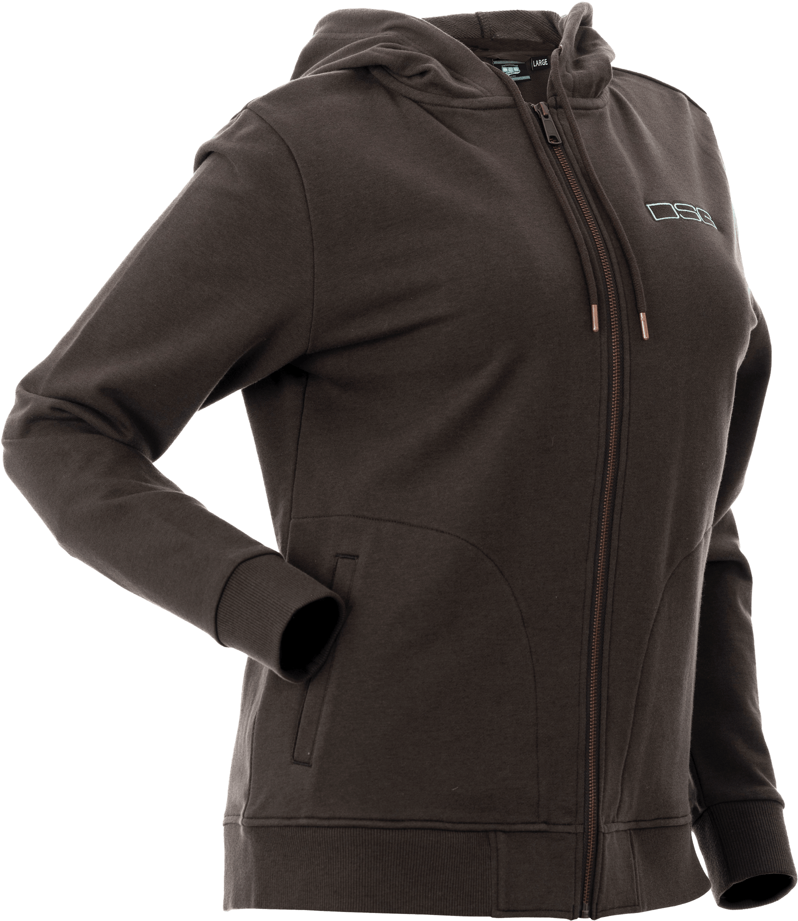 Neve Zip Up Hoodie Charcoal 2xs
