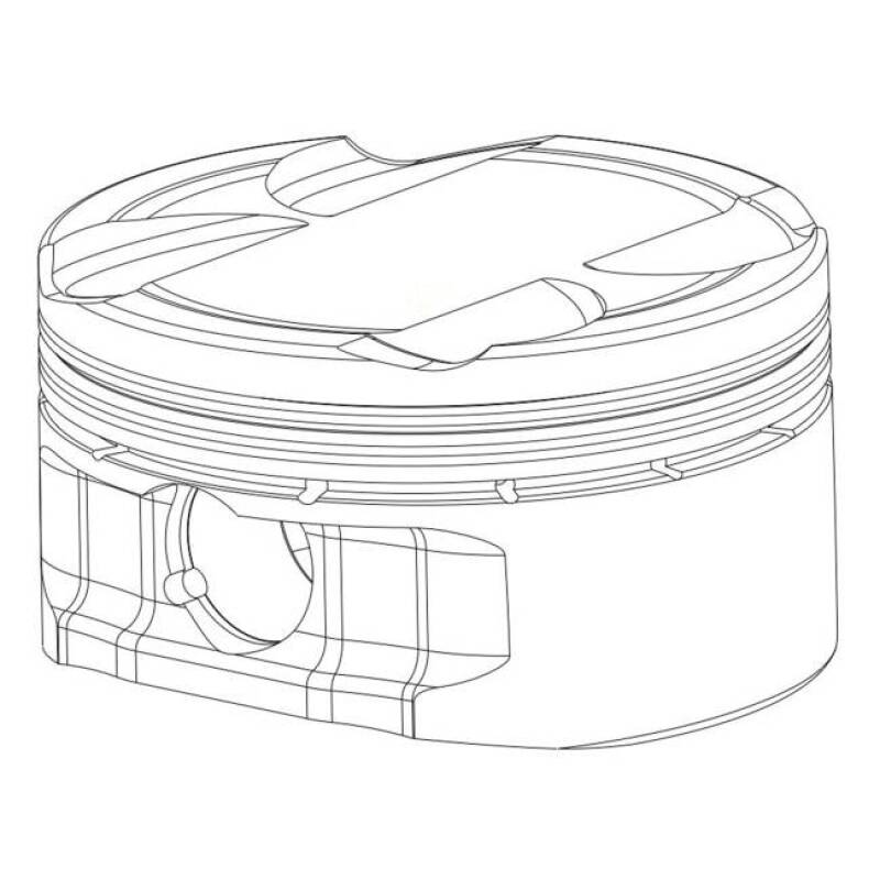CP Piston &amp; Ring Set for Nissan SR20DE w/ Turbo - Bore (86.5mm) - Size (.5mm) - 8.5:1