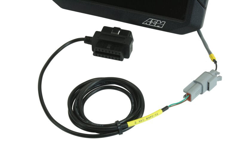 AEM CD-7/CD-7L Plug & Play Adapter Harness for OBDII CAN Bus
