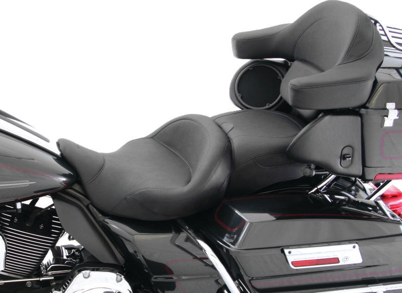 Mustang 08-21 Harley Electra Glide, Rd Glide, Rd King, Str Glide Super Touring 1PC Seat - Black