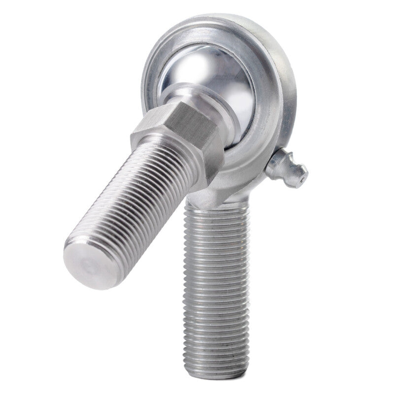 QA1 C Series 2-Pc Rod End - Male/Right Hand - .375in Bore x 3/8-24 w/Stud &amp; Zerk - Carbon Steel