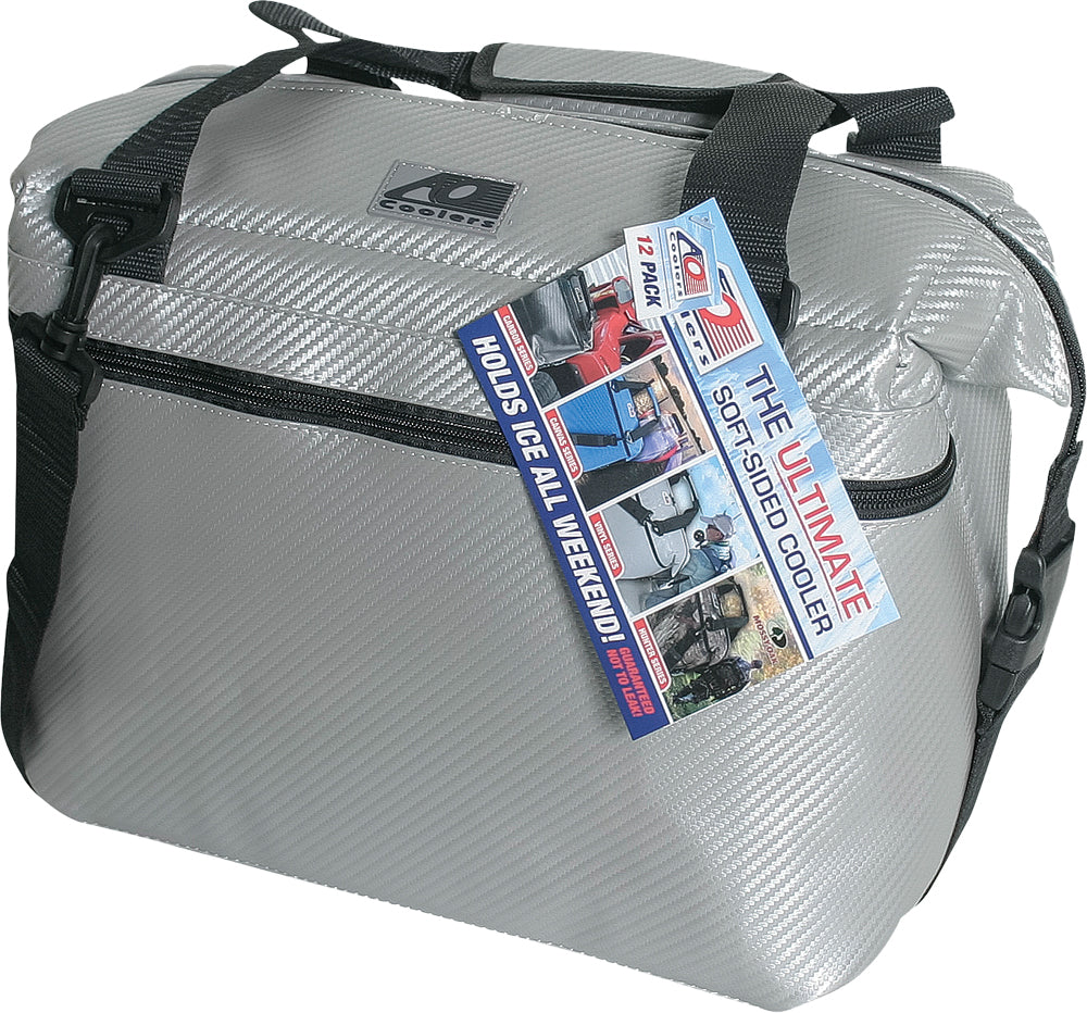 Carbon Cooler 24/Pk Silver 17"X10"X12"