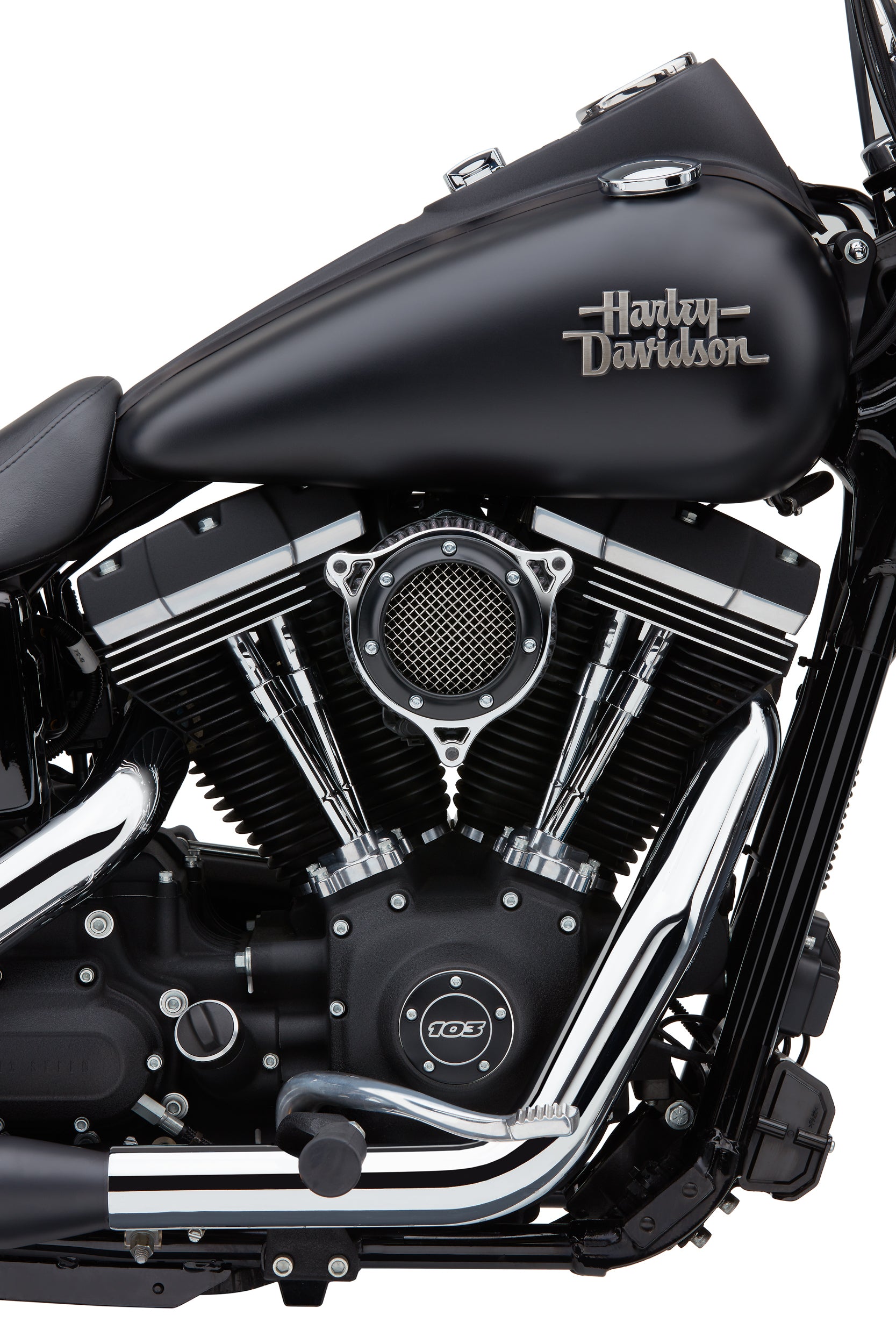 Rpt Air Intake System Black / Chrome Flh/Flt 08 16