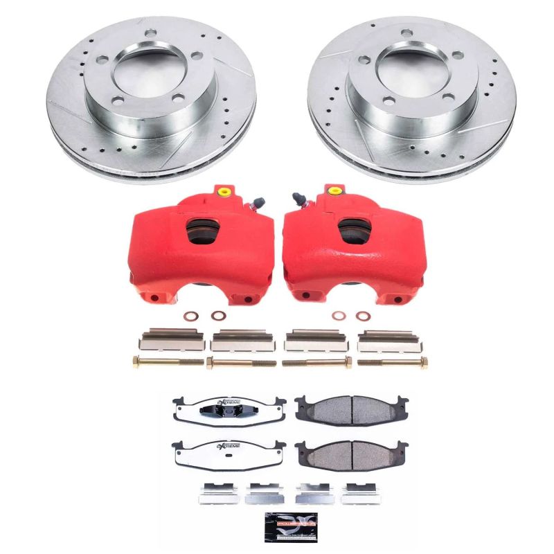 Power Stop 94-96 Ford Bronco Front Z36 Truck &amp; Tow Brake Kit w/Calipers