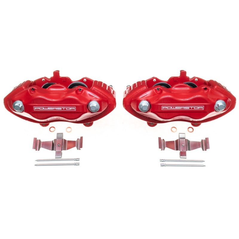 Power Stop 05-10 Chrysler 300 Front Red Calipers w/o Brackets - Pair