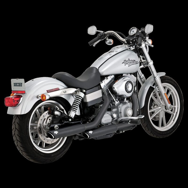 Vance &amp; Hines HD Dyna 91-17 3In Slip-Ons Black PCX Slip-On Exhaust