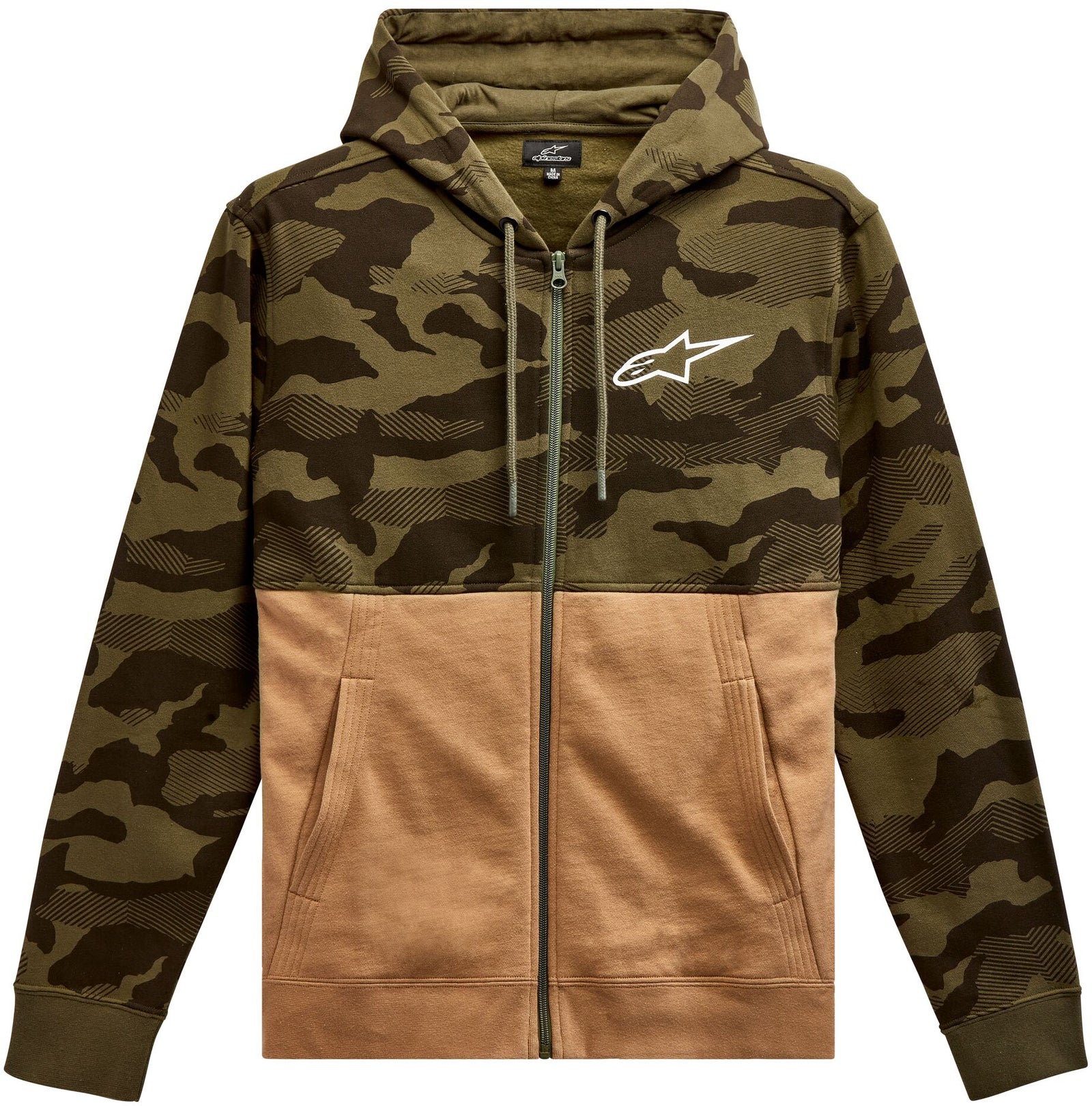 Camo Block Hoodie Military/Sand Sm