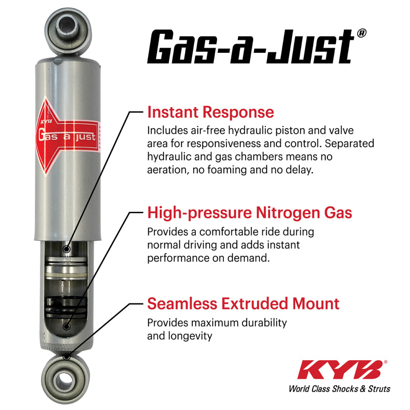KYB Shocks & Struts Gas-a-just Front Left 05-07 Subaru Impreza WRX STI