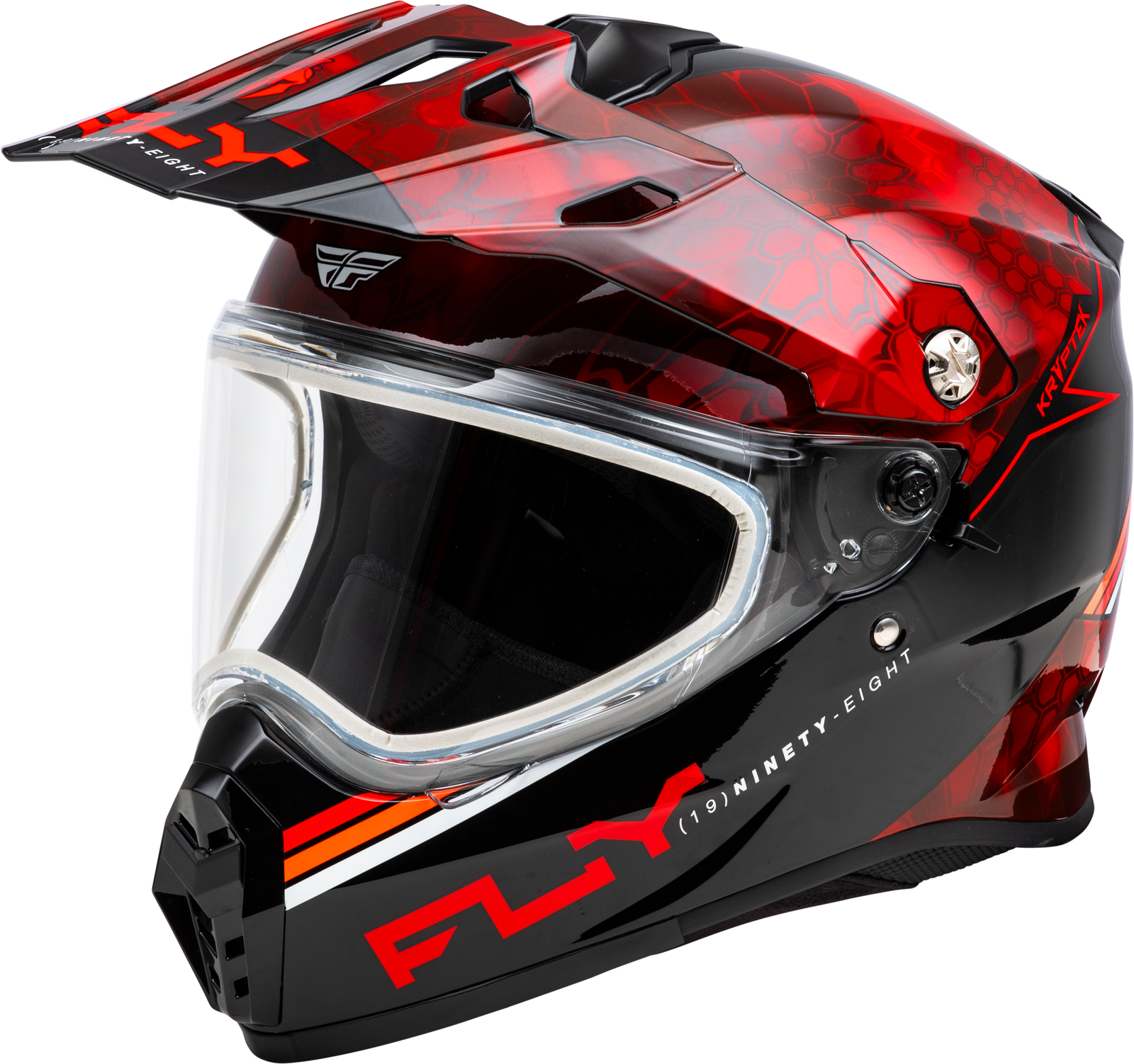 Trekker Cw Conceal Helmet Dual Shld Red/Black Md