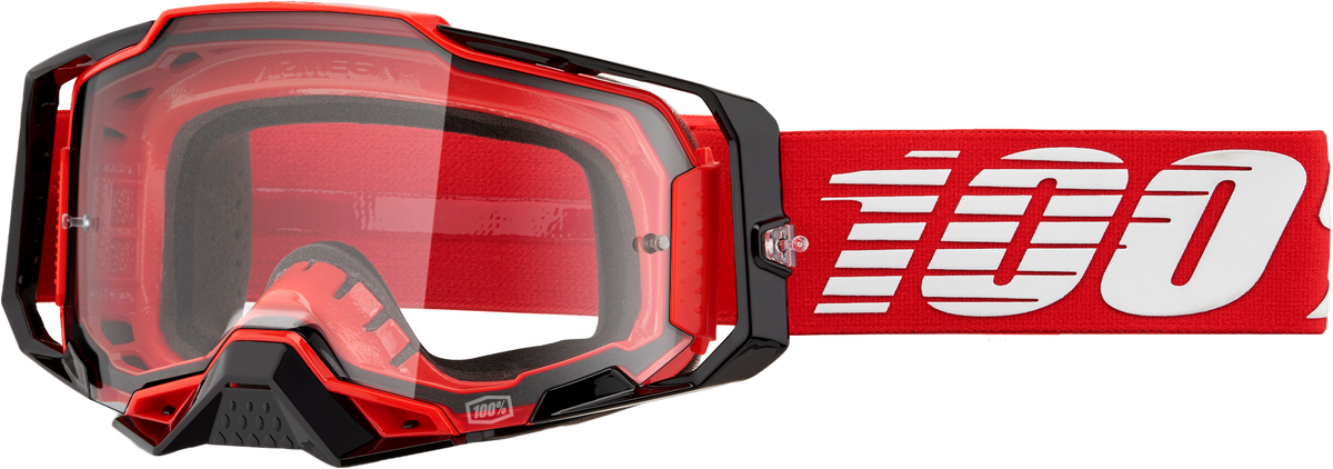 Armega Goggle Red Clear Lens