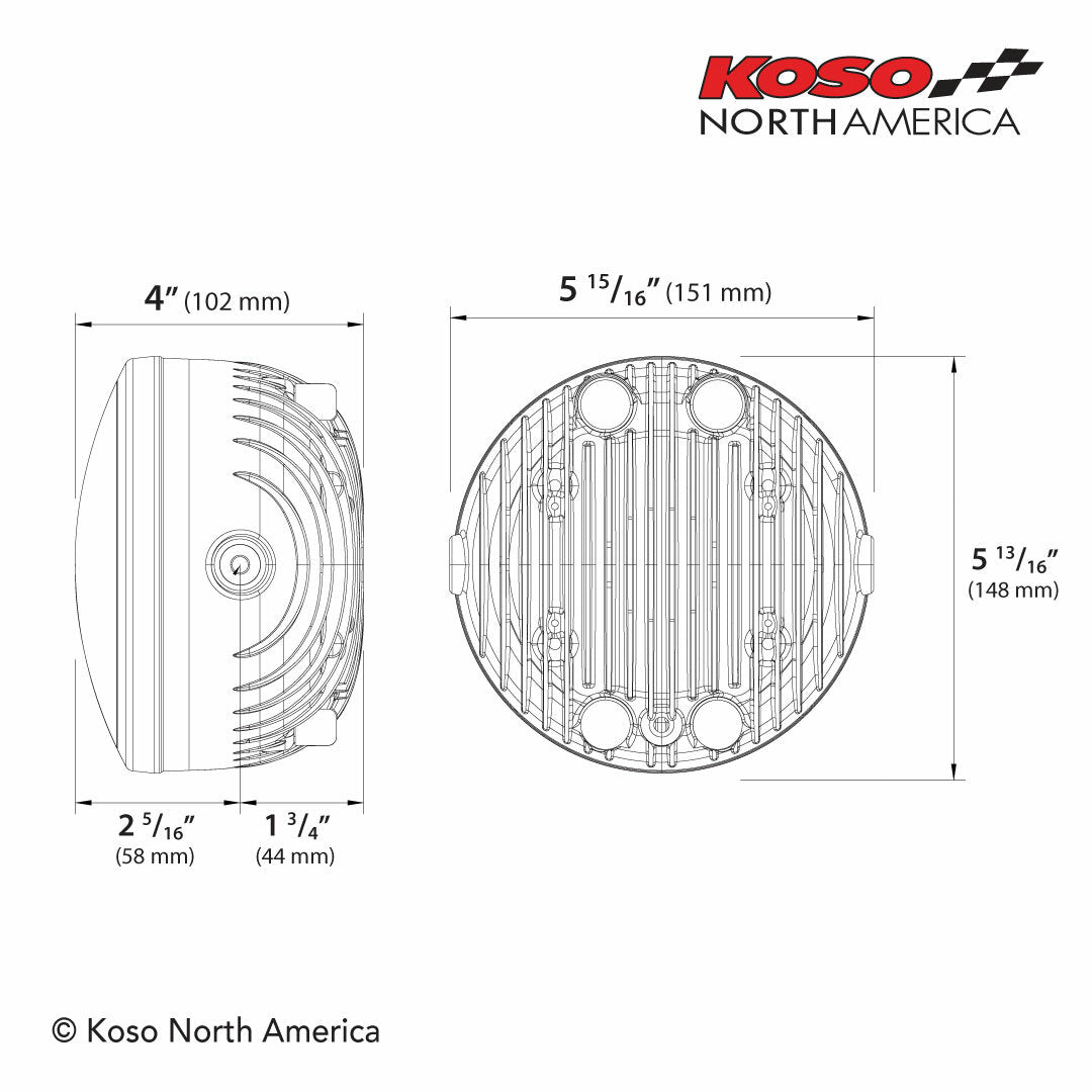 Gh 01 Led Headlight 5.75 In