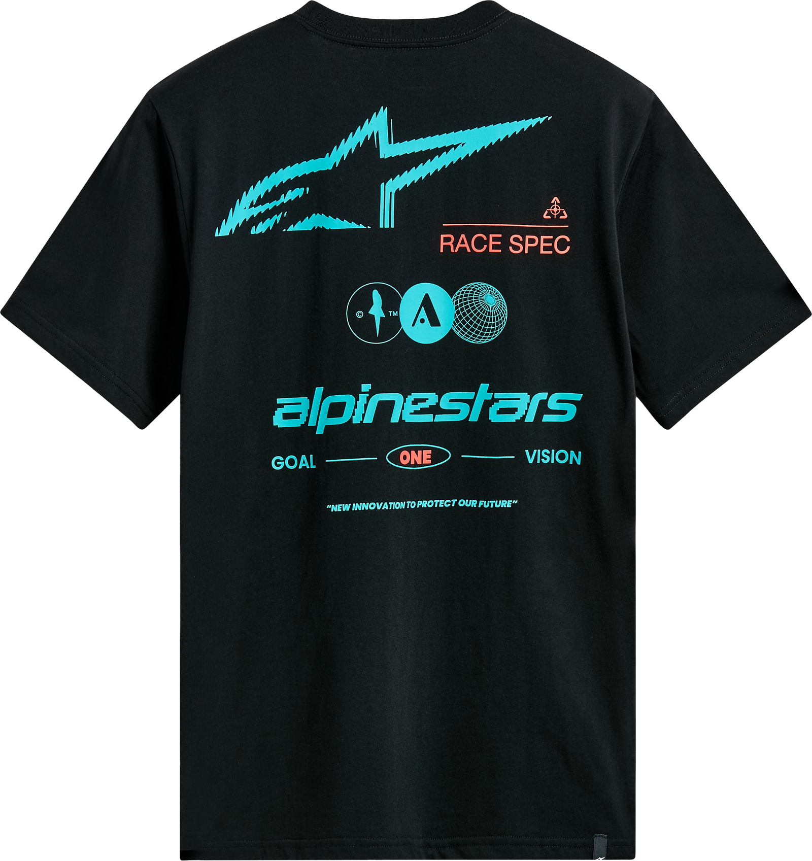 Asym Ss Csf Tee Black Sm