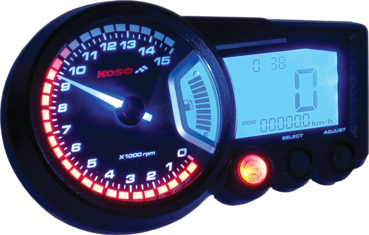 Gp Style Multi Function Gauge Rx 2 Black Panel
