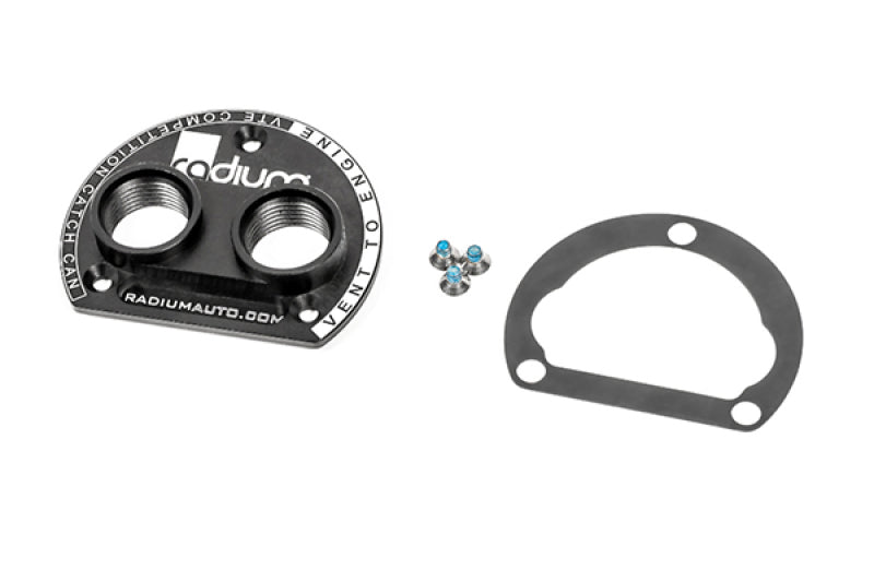 Radium Engineering VTA to VTE Competition Catch Can Adapter - 10AN Orb Ports
