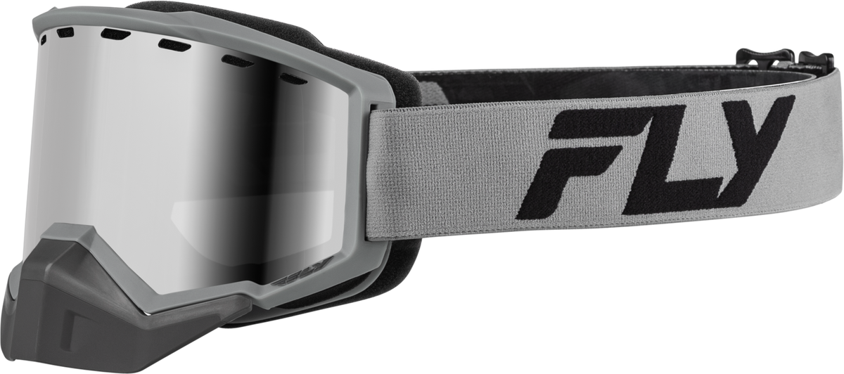Focus Snow Goggle Silver/Char W/ Silver Mirror/Smoke Lens