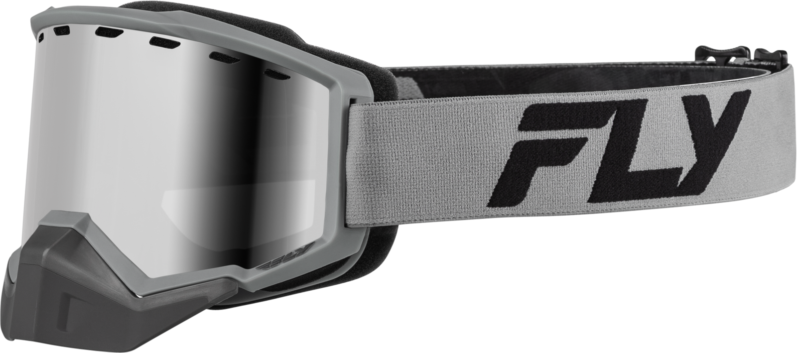 Focus Snow Goggle Silver/Char W/ Silver Mirror/Smoke Lens