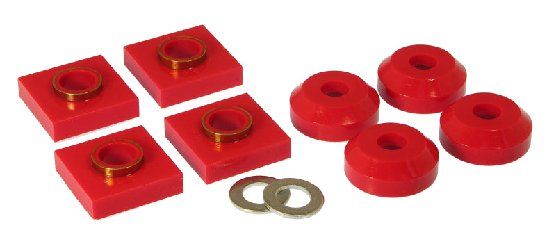 Prothane 76 &amp; Earlier Ford F150/250 Transfer Case Mounts - Red