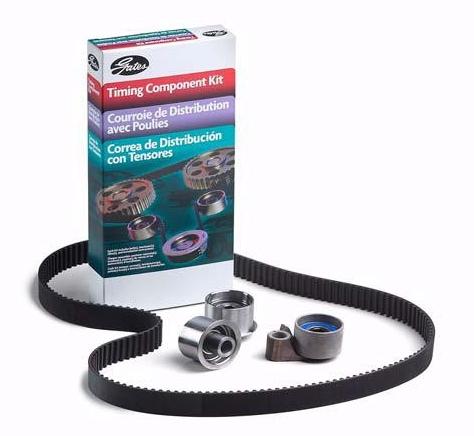 Gates 04-08 Subaru 2.0L &amp; 2.5L Stock Replacement Timing Belt Component Kit (Belt Tensioner 4 Idlers)