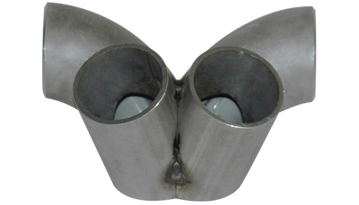 Vibrant 4 into 1 SS Turbo Mani Collector for GT28/30/35 in Flange 48mm Pipe OD 4.5in tall 58mm out