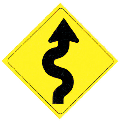 YELLOW .050 PLASTIC REFLECTIVE SIGN 12"